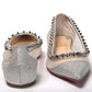 Christian Louboutin Silver Spike Point Toe Flats