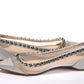 Christian Louboutin Silver Spike Point Toe Flats