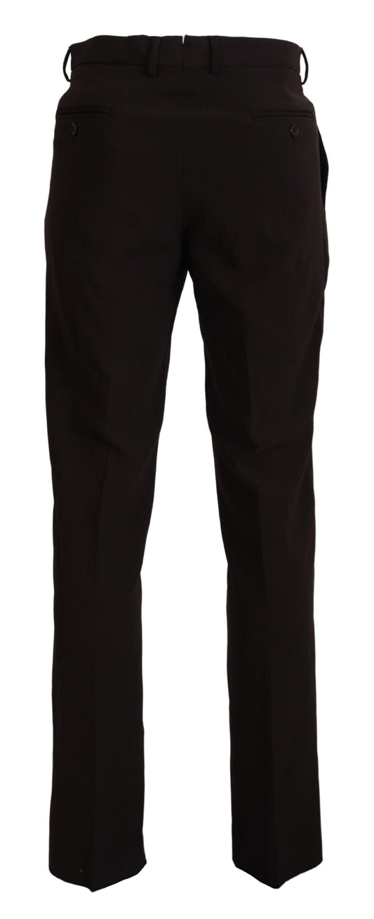 BENCIVENGA Brown Straight Fit Formal Men Pants