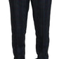 BENCIVENGA Gray Pure Wool Men Checkered Pants