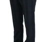 BENCIVENGA Gray Pure Wool Men Checkered Pants