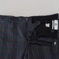 BENCIVENGA Gray Pure Wool Men Checkered Pants