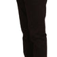 BENCIVENGA Brown Cotton Tapered Formal Men Pants