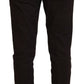 BENCIVENGA Brown Cotton Tapered Formal Men Pants