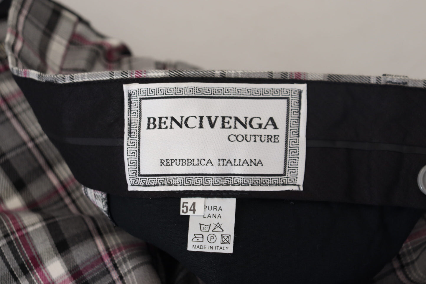 BENCIVENGA Multicolor Checkered Men Pants