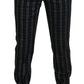 BENCIVENGA Gray Checkered Slim Fit Men Pants