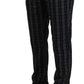 BENCIVENGA Gray Checkered Slim Fit Men Pants