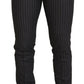 BENCIVENGA Brown Stripes Slim Fit Men Pants