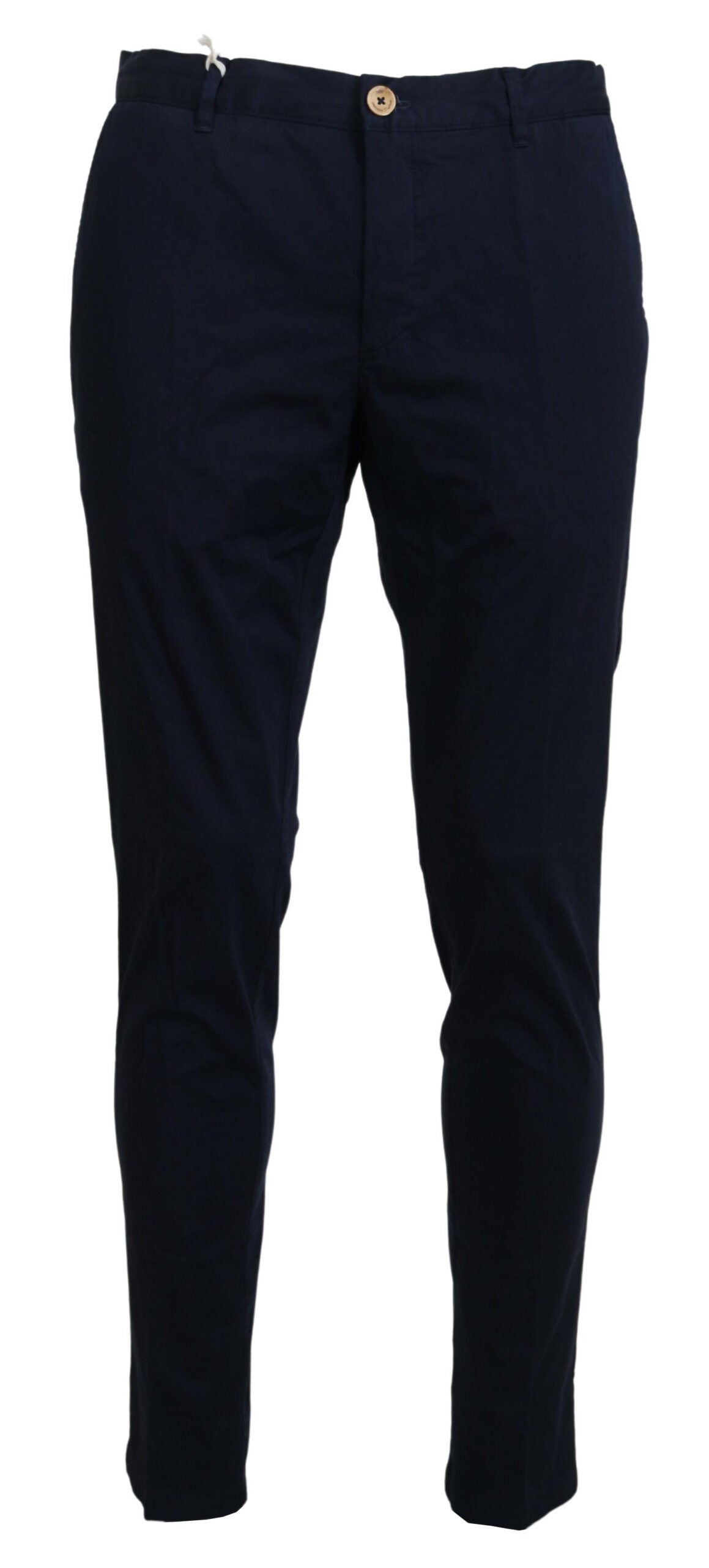 Domenico Tagliente Dark Blue Cotton Skinny Men Pants