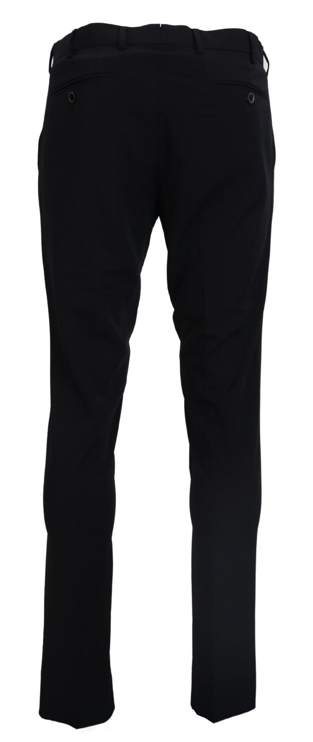 Domenico Tagliente Black Tapered Dress Formal Pants