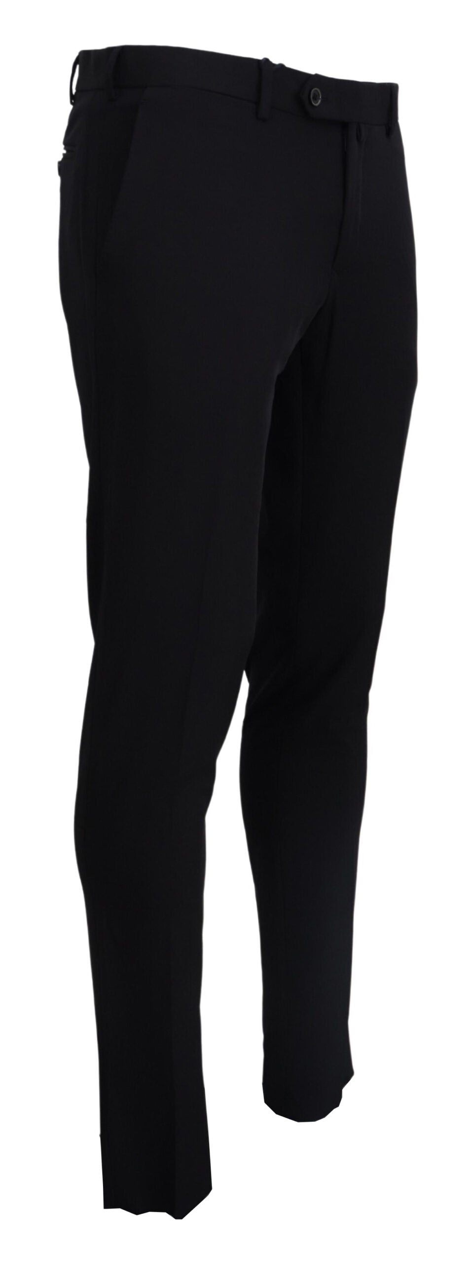 Domenico Tagliente Black Tapered Dress Formal Pants