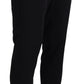 Domenico Tagliente Black Tapered Dress Pants