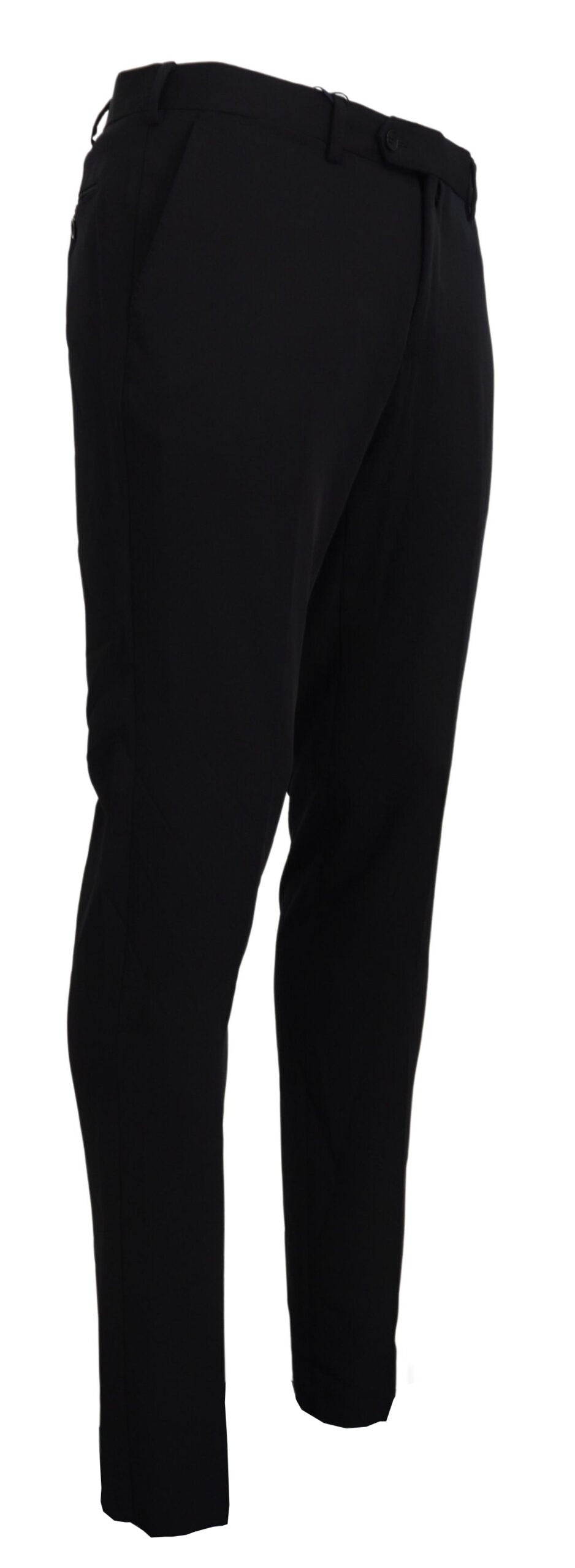 Domenico Tagliente Black Tapered Dress Pants