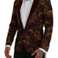 Dolce & Gabbana Multicolor Floral Single Breasted Martini Blazer