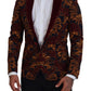 Dolce & Gabbana Multicolor Floral Single Breasted Martini Blazer