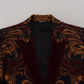 Dolce & Gabbana Multicolor Floral Single Breasted Martini Blazer