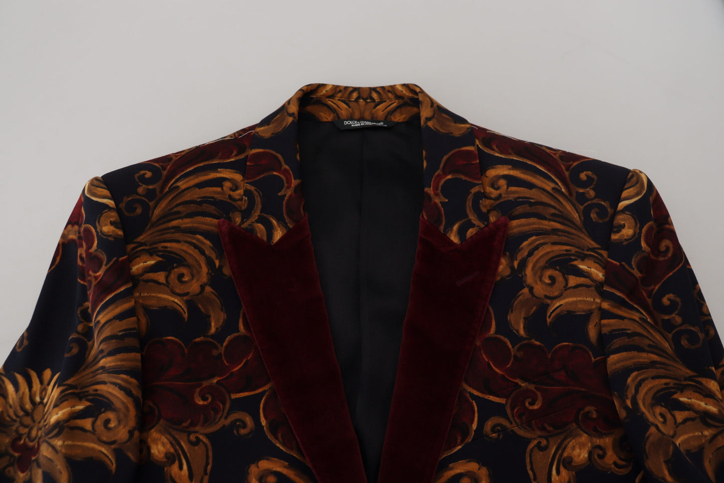 Dolce & Gabbana Multicolor Floral Single Breasted Martini Blazer