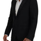 Dolce & Gabbana Black Slim Fit Formal Martini Blazer