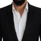 Dolce & Gabbana Black Slim Fit Formal Martini Blazer