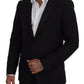 Dolce & Gabbana Black Slim Fit Formal Martini Blazer