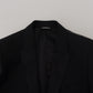 Dolce & Gabbana Black Slim Fit Formal Martini Blazer