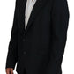 Dolce & Gabbana Dark Blue Wool Formal Sicilia Blazer