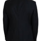 Dolce & Gabbana Dark Blue Wool Formal Sicilia Blazer