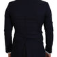 Dolce & Gabbana Black Wool Formal Taormina Blazer