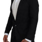 Dolce & Gabbana Black Wool Formal Coat Martini Blazer