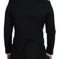 Dolce & Gabbana Black Wool Formal Coat Martini Blazer