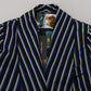 Dolce & Gabbana Black Blue Martini Printed Lining Robe