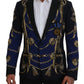 Dolce & Gabbana Multicolor Printed Coat Martini Blazer