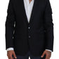 Dolce & Gabbana Dark Blue Coat Jacket Martini Blazer