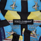 Dolce & Gabbana Multicolor Printed Viscose Casual Shirt