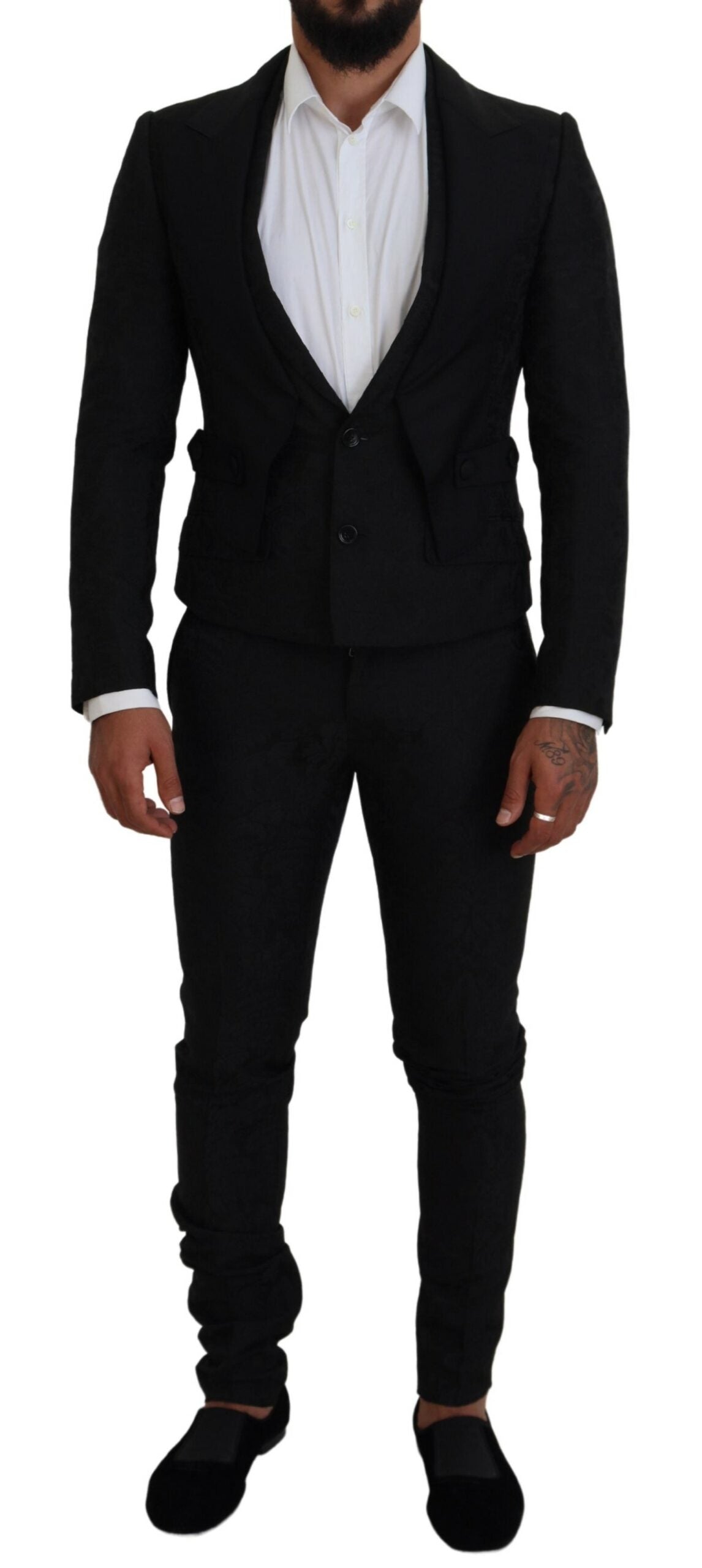 Dolce & Gabbana Black 2 Piece MARTINI Suit