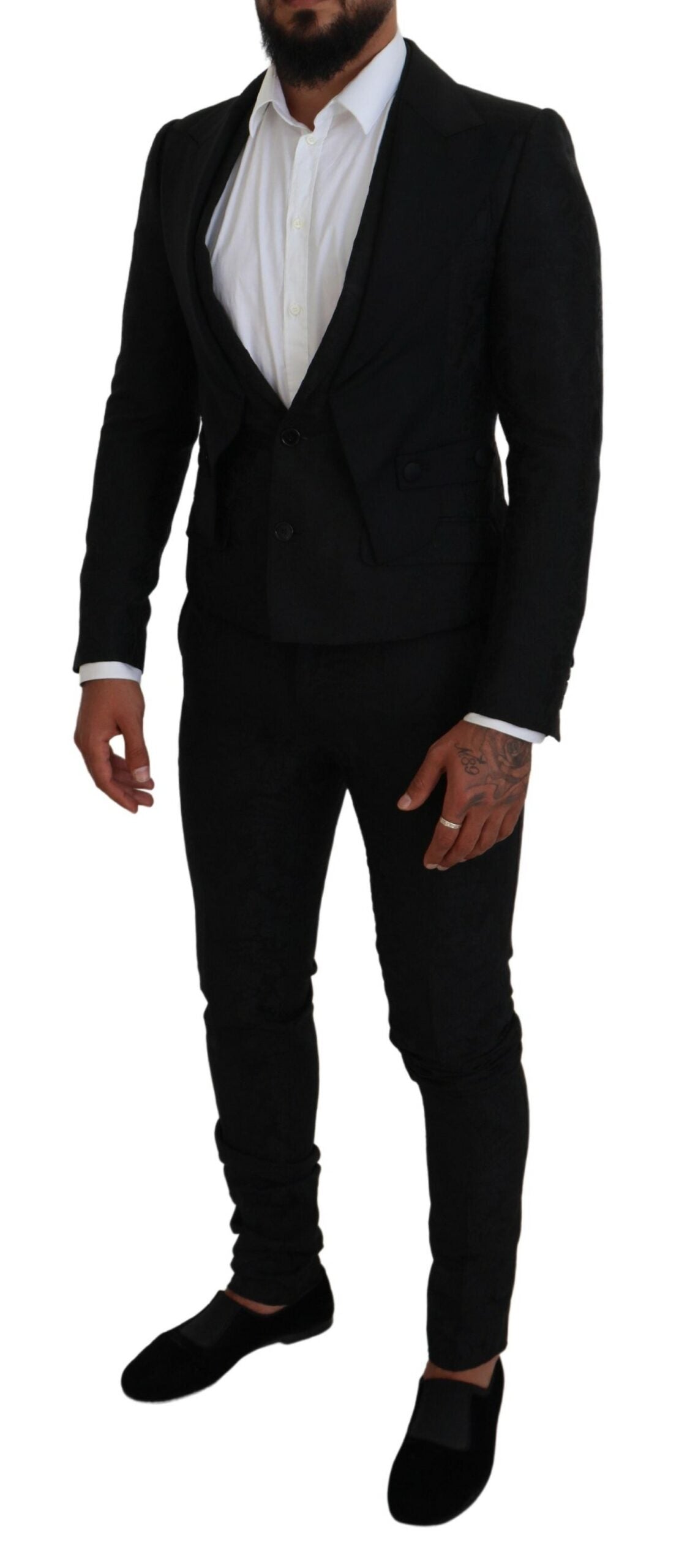 Dolce & Gabbana Black 2 Piece MARTINI Suit