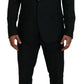 Dolce & Gabbana Black Single Breasted 2 Piece MARTINI Suit