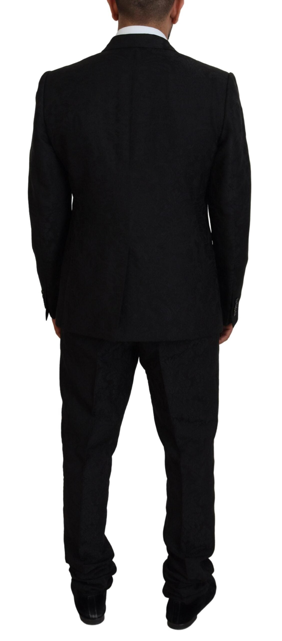 Dolce & Gabbana Black Single Breasted 2 Piece MARTINI Suit