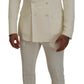 Dolce & Gabbana White Double Breasted 2 Piece TAORMINA Suit