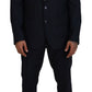 Dolce & Gabbana Blue Single Breasted 2 Piece MARTINI Suit