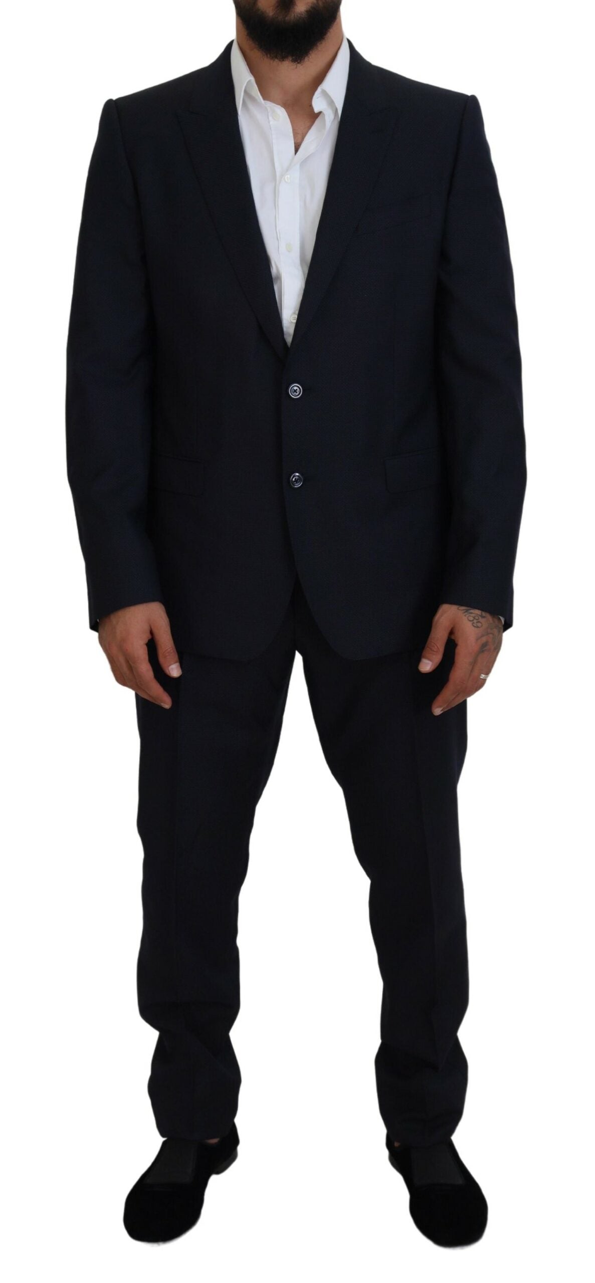 Dolce & Gabbana Blue Single Breasted 2 Piece MARTINI Suit