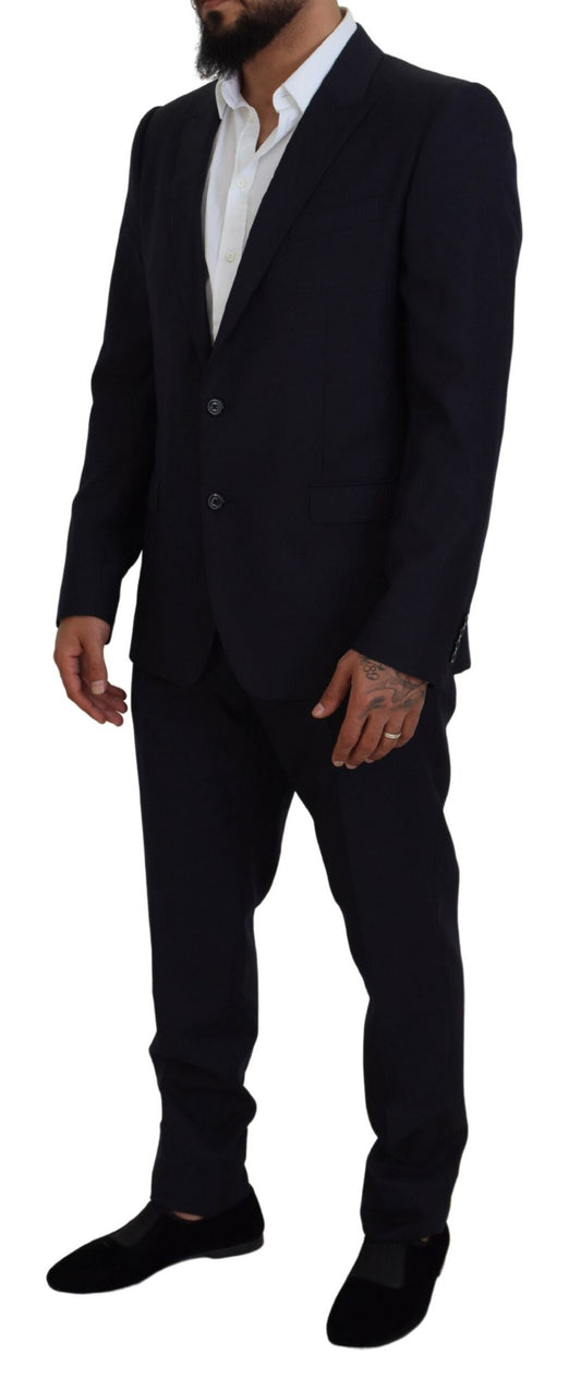 Dolce & Gabbana Blue Single Breasted 2 Piece MARTINI Suit