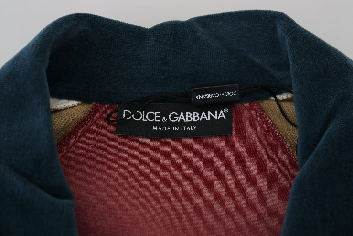 Dolce & Gabbana Multicolor Cotton Collared Pullover Sweater