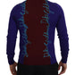 Dolce & Gabbana Multicolor Logo Collared Pullover Sweater