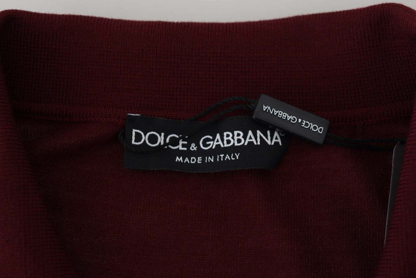 Dolce & Gabbana Multicolor Logo Collared Pullover Sweater