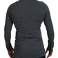 Dolce & Gabbana Dark Gray Nylon Turtleneck Pullover Sweater