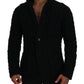 Dolce & Gabbana Black Wool Knit Button Cardigan Sweater