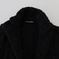 Dolce & Gabbana Black Wool Knit Button Cardigan Sweater