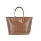 Michael Kors Luggage Brown Jodie Small Jacquard Tote Handbag