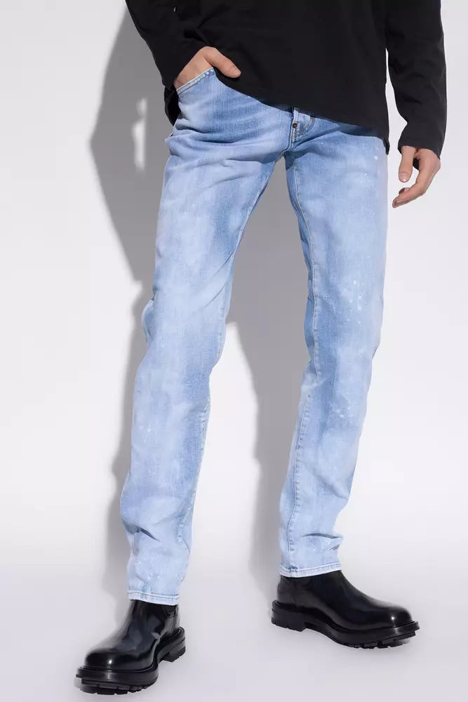 Dsquared² Light Blue Cotton Jeans & Pant